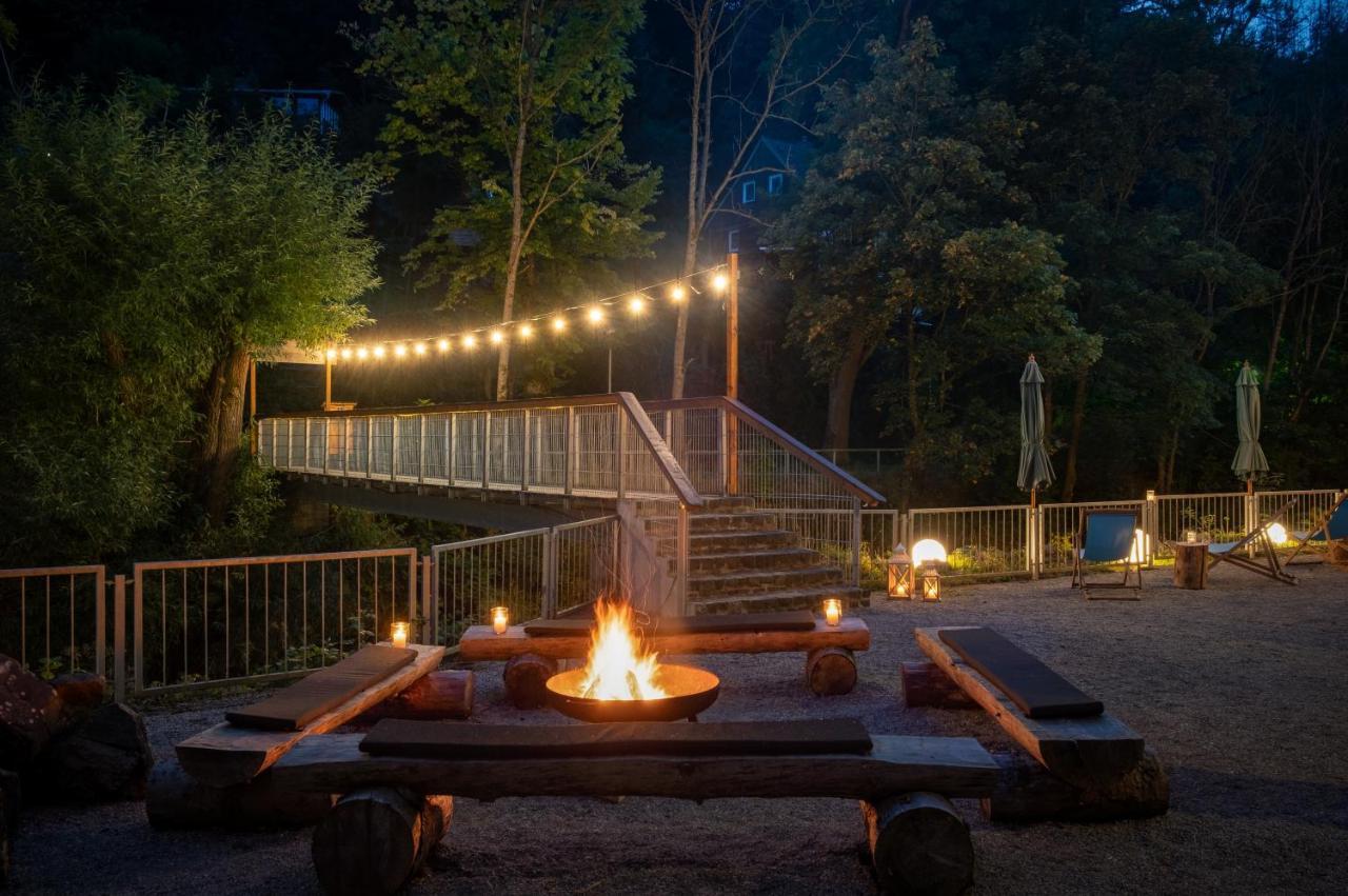 Bodetaler Basecamp Lodge - Bergsport- Und Naturerlebnishotel Höhlenort Rübeland Exterior foto